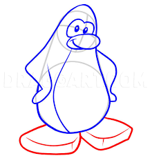 How To Draw Club Penguin, Step By Step, Drawing Guide, By Dawn - Dragoart