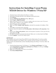 Download drivers, software, firmware and manuals for your canon product and get access to online technical support resources and troubleshooting. Http Hansonlibrary Org Wp Content Uploads 2012 04 Canonmx410 Win Instructions Pdf