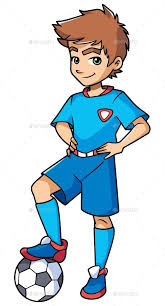 Football Boy Standing Football Boys Football Drawing Football Illustration