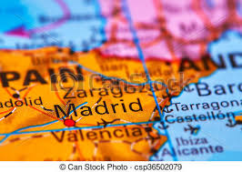 ¿buscas el mapa o el plano de comunidad de madrid y sus alrededores? Madrid Capital De Espana En El Mapa Madrid Capital De Espana En La Peninsula Iberiana Del Mapa Mundial Canstock