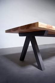 table repas aubier artmeta mobilier sur mesure dining table dining table legs custom dining tables