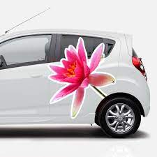 Blumen aufkleber sehen auf jedem auto einfach fantastisch aus. Blumenaufkleber Im Druck Seerosen