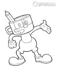 Cuphead coloring pages are a good way for kids to develop their habit of coloring and painting, introduce them new colors, improve the creativity and motor skills. Fun Cuphead Coloring Page Free Printable Coloring Pages For Kids