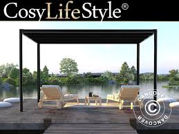 Maybe you would like to learn more about one of these? Pergola Gazebo San Fernando 3x4m Black Dark Grey Dancovershop Ie