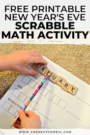 These dates are 51 weeks and 2 days apart, not one week apart (during the year new year's occurs before christmas). New Year S Scrabble Math Free Printable And Next Comes L Hyperlexia Resources
