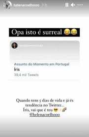 A apresentadora da tvi recorreu às redes sociais para fazer a revelação do nome escolhido para a filha, fruto da relação com. Nome Da Filha De Helena Coelho Torna Se Tendencia No Twitter E Ela Reage Dioguinho Blog