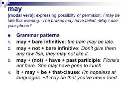 The bare infinitive is used after modal auxiliary verbs. Bare Infinitive Infinitive Without To Ppt Download
