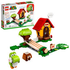 Lego 3d plant cell model. Lego Super Mario Mario S House Yoshi Expansion Set 71367 Building Toy For Kids 205 Pieces Walmart Com Walmart Com