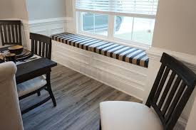These discreet seat cushions slip neatly on to most dining room chairs and will provide your guests with an extra layer of sumptuous comfort. Window Seat Bench Cushions Add Class To Dining Room Transitional Dining Room Charleston By Patio Lane Houzz