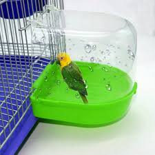 Parrot Bird Bath For Cage Parrot Bird Bathtub Box Bird Bath Cage Accessory Pets Bird Accessories Pet Bird Cage Bird Supplies