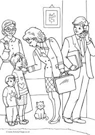 Designs by experienced publishers for a better experience 1930s Family Colouring Page