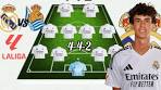 REAL MADRID VS REAL SOCIEDAD PREDICTED 4-4-2 LINE ... - YouTube