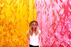 We arrived in a warehouse area of the arts district, and immediately saw the baby pink, aka millennial pink, paint that completely covered a couple of the warehouse buildings being used for the museum of ice cream. Museum Of Ice Cream Salty Canary