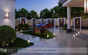 Landscape design & outdoor kitchen. Modern Villa With Landscape Saudi Arabia Itqan 2010