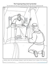 Word format (2.9 mb) download. Bible Coloring Pages For Kids The Story Of The Forgiving King