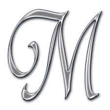 Granny Enchanted S Blog Chrome Swirl Alpha Fancy Letter M Fancy Letters Pressed Flowers Frame