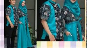 Model batik sarimbit kombinasi polos. Model Baju Gamis Batik Terbaru Sarimbit Couple 2020 Youtube