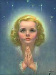 Blonde Girl Praying' Giclee Print