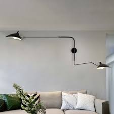 Swing Arm Wall Mount Light With Duckbill Shade Modern Chic Metallic 2 Heads Sconce Light Led Wall Lights Modern Wall Sconces Wall Mounted Light