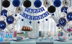 In honour of aaron's 30th i wanted to do something a bit quirky and different so the next 30 very valid question: Amazon Com Birthday Decorations Men Blue Birthday Party Decorations For Men Women Boys Grils Happy Birthday Balloons For Party Decor Suit For 16th 20th 25th 30th 35th 40th 50th 60th 70th Blue Toys