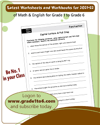 Our learning system helps your children learn at their own pace. Grade1to6 Com Punctuation Capital Letters And Full Stop Worksheets For Grade 5 Www Grade1to6 Com Mathworksheets Englishworksheets Math Maths English Education Learning School Students Study Student Children Teacher Kids Learn Bhfyp