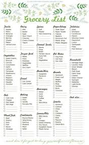 Big List Of Printable Grocery Shopping Lists Grocery List Printable Grocery List Template Shopping List Grocery