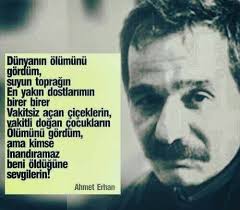 ŞİİRİN "GÜZEL YÜZLÜ SOLAÇIĞIYDI" AHMET ERHAN