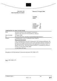 Solo che non ho capito a che prezzo. 12348 06 Add 1 Ms 1 Dg I Consilium Europa