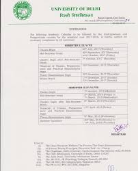 Academic Calendar Dr Bhim Rao Ambedkar College