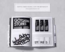 It's simple black and white. Coffee Table Books For The Minimalist