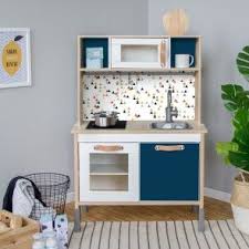 Klebefolie Trianglig Fur Ikea Duktig Kuche Blau Ikea Spielkuche Ikea Duktig Kuche Ikea Kinderkuche Duktig