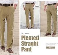 IDEALSANXUN Men's Corduroy Pants Pleated Straight Leg Fall ...