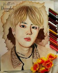 Happy Jin Day Happy Birthday I Hope All Your Birthday Wishes And Dreams Come True Btsfanart Btsart Bts Fanart Birthday Wishes It S Your Birthday