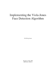 So i used the below code for doing that. Implementing The Viola Jones Face Detection Algorithm