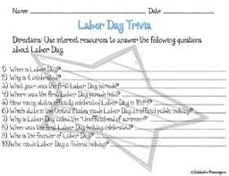 · 2) where was the first labor day parade? Labor Day Activities By Robboh S Shenanigans Teachers Pay Teachers