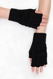 Kesik Eldiven Siyah 3482 1100 2020 Siyah Eldiven Aksesuarlar