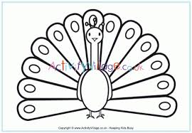 Peacock coloring pages beautiful 16 awesome peacock feather coloring from peacock feather coloring page. Peacock Colouring Page