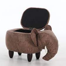 Inrlkit folding storage ottoman, long shoes bench, large toy box for girls, best gift for women and girl, flannelette footrest stool seat for coach 30.5x15.2x15.2 4.0 out of 5 stars 2 $53.99 $ 53. Elephant Storage Stool From Apollo Box Home Deco Furniture Storage Footstool Storage Stool