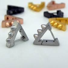 Men S Hoop Earrings Industrial Thorn Spike Triangle Hoop Earrings Cartilage Earring Helix Hoop Tragus Earring Helix Earring E232mw Mens Earrings Hoop Hoop Earrings Small Cartilage Earrings