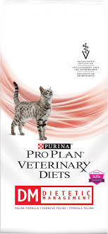 Purina Pro Plan Veterinary Diets Dm Dietetic Management Formula Dry Cat Food 10 Lb Bag Chewy Com Diet Cat Food Cat Diet Purina Pro Plan