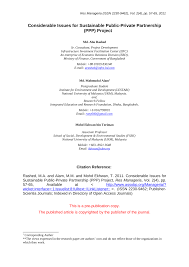 Malaysia web guide by lawyerment. Pdf Considerable Issues For Sustainable Public Private Partnership Ppp Project