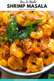 Shrimp Masala Recipe Indian Food Recipes Easy Indian Appetizers Easy Indian Recipes