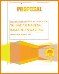 Contoh proposal kegiatan ramadhan contoh proposal. Depot Iqro As Salam Contoh Proposal Ramadhan