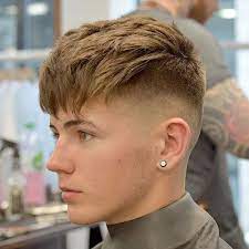 Skin Fade Long Fringe White Boy Haircuts White Guy Haircuts Men Haircut Styles