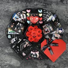 Ebg Love Explosion Box Diy Handmade Photo Album Customization Creative Couple Romantic Birthday Gift Photo Album And Scrapbook Handmade Photo Albums Romantic Birthday Gifts Explosion Box