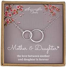 See more ideas about mother daughter jewelry, jewelry, daughter jewelry. Amazon Com Mother Daughter Necklace Sterling Silver 2 Circle Infinity Necklace Mothers Day Jewelry Birthday Gift Clothing