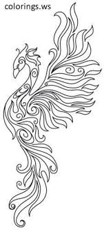 By combining animals with mandala imagery, these coloring pages are the perfect way for adults to relax and reduce stress while reliving the simplicity of childhood. Free Printable Phoenix Coloring Page For Adults Adults Coloring Pages Free Printable Free Printable Phoenix Co Coloring Pages Paper Embroidery Phoenix Design