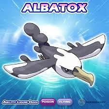 Pokémon Sea & Sky on X: Our salty sea-bird has returned with a fresh coat  of...oil? Meet Albatox, the Albatross Pokémon! Albatox's feathers are  coated in an unpleasant oil that both deters