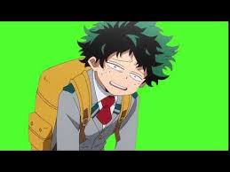  My Hero Academia Midoriya Free Chroma Key Anime Mask Youtube In 2021 Chroma Key Anime Free Overlays
