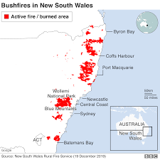 Australia Fires A Visual Guide To The Bushfires And Extreme Heat New South Wales Batemans Bay Map